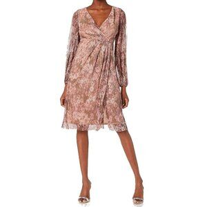 Adrianna Papell Women's Metallic Midi Dress